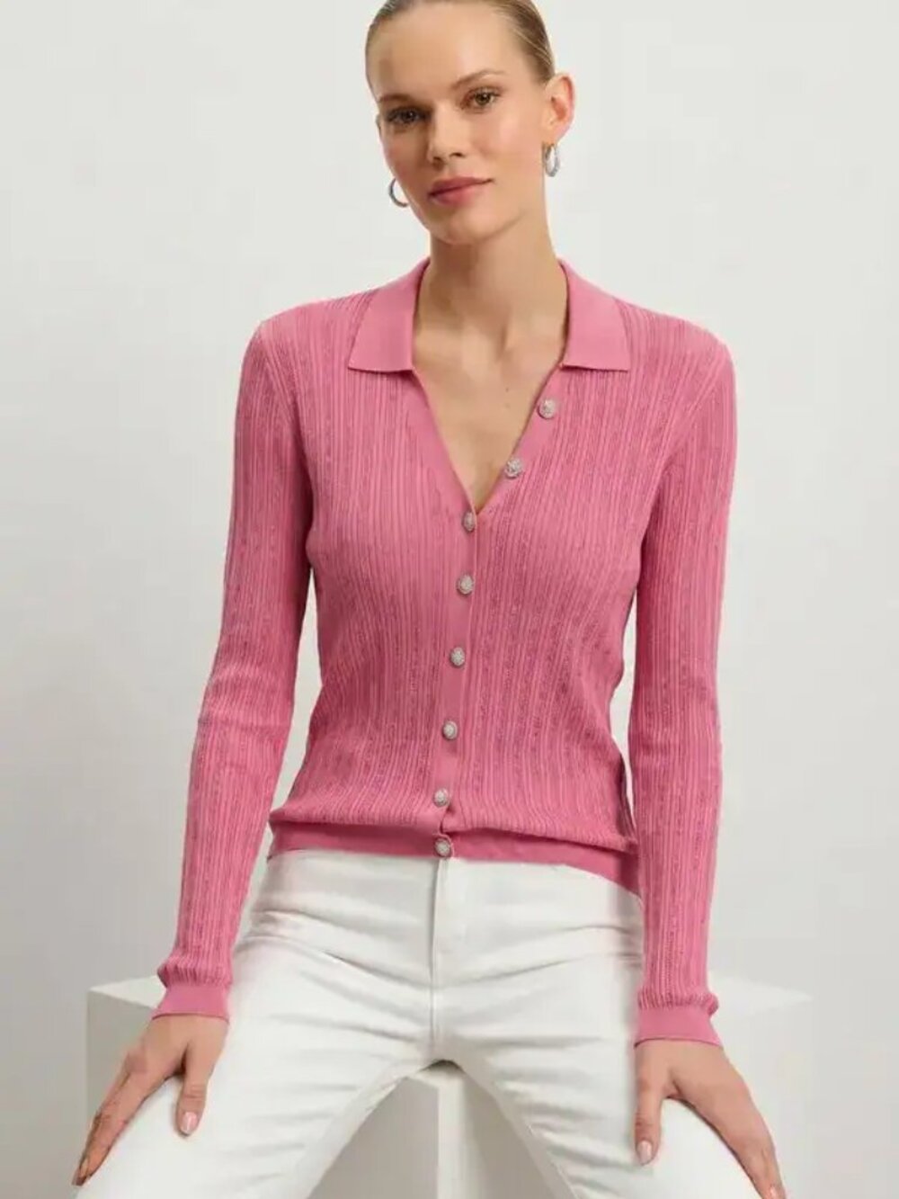 Karolina Polo Shirt Petal Pink THE NOLI SHOP